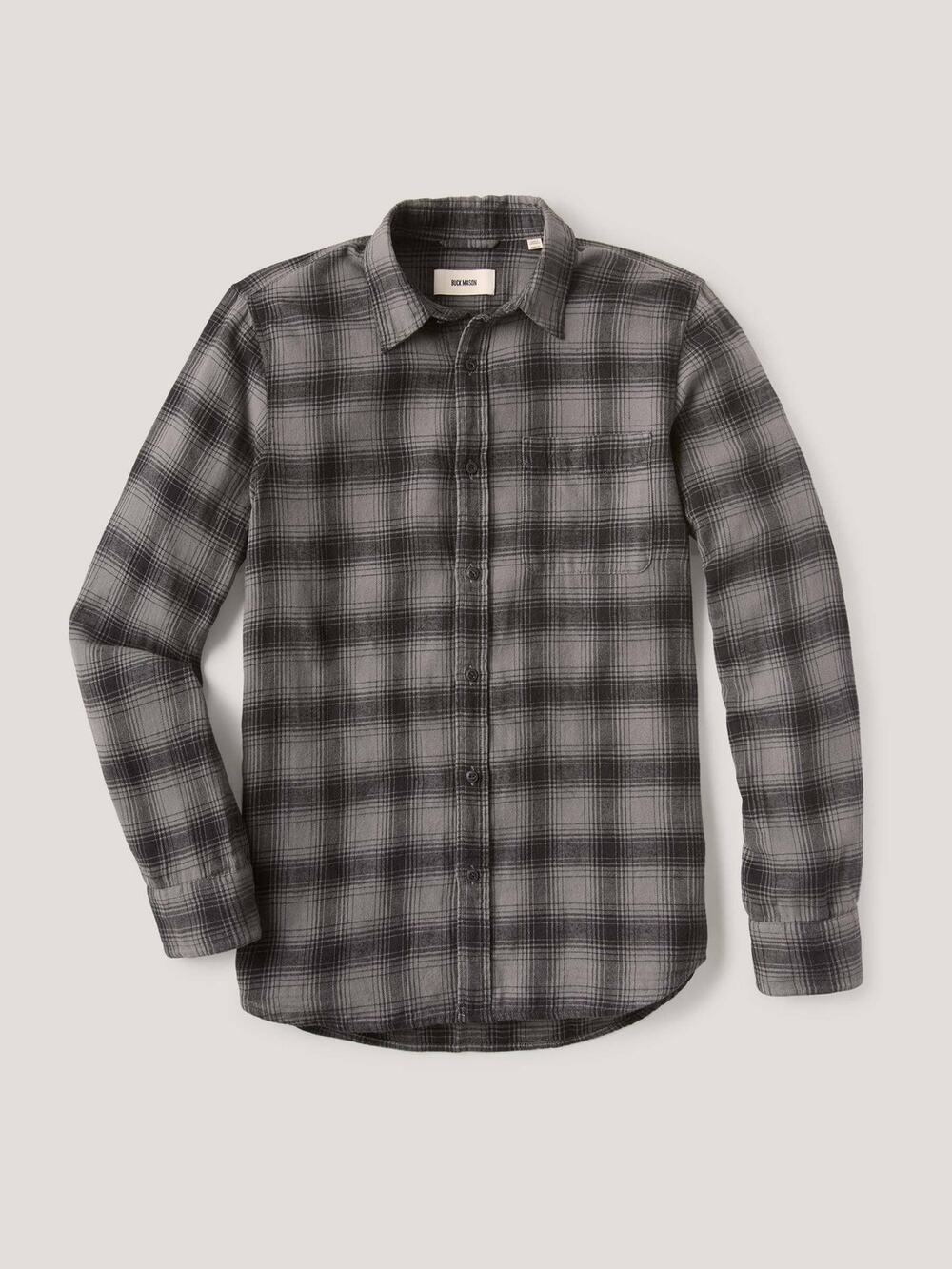 Buck Mason Carbon Black High Desert Japanese Flannel Vintage Shirt Rugged NWT M